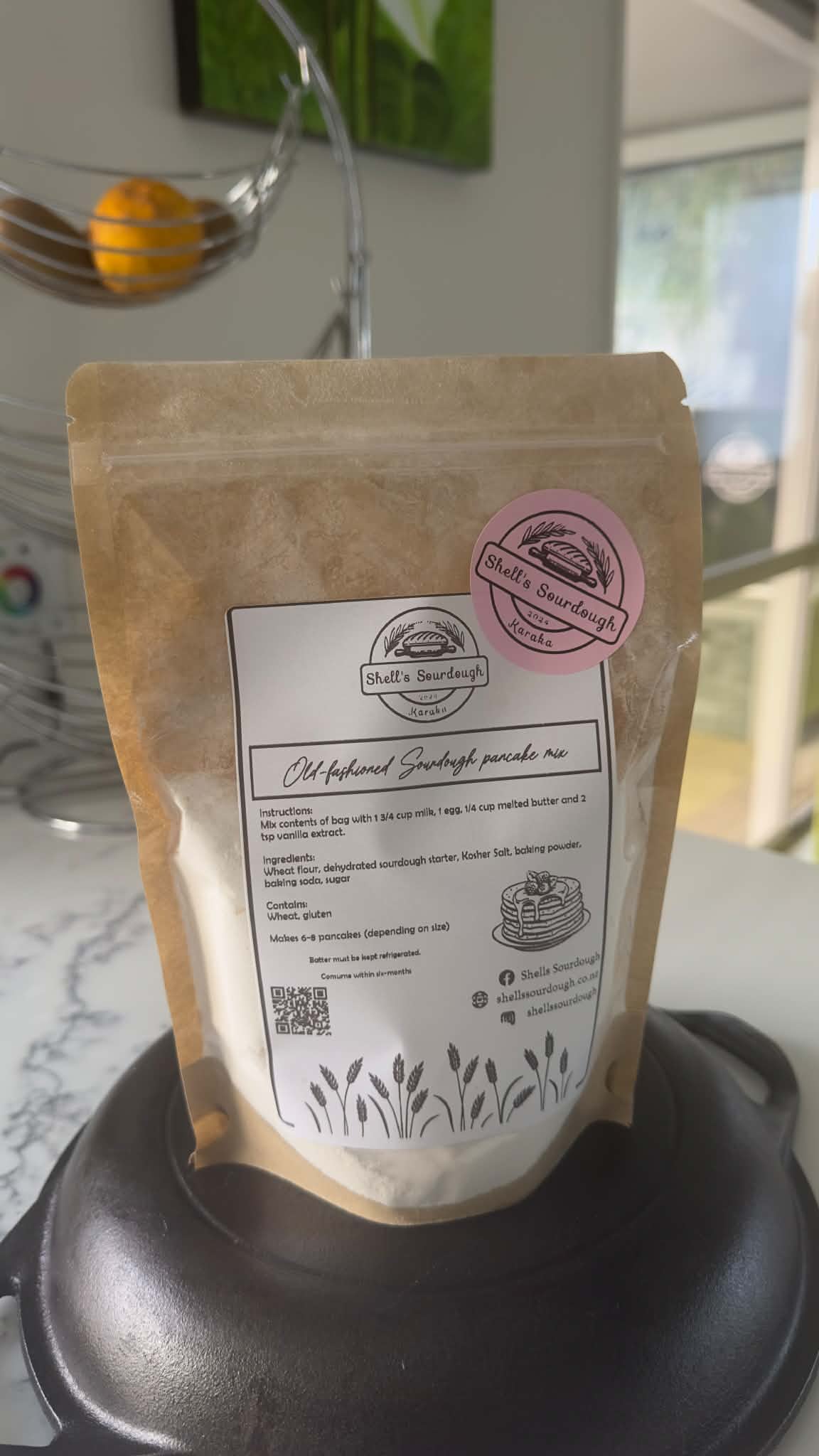 Old-fashioned sourdough pancake mix