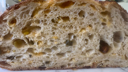 Scallion & chili oil cheddar sourdough - NEW!!!!