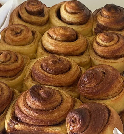 Sourdough brioche cinnamon rolls