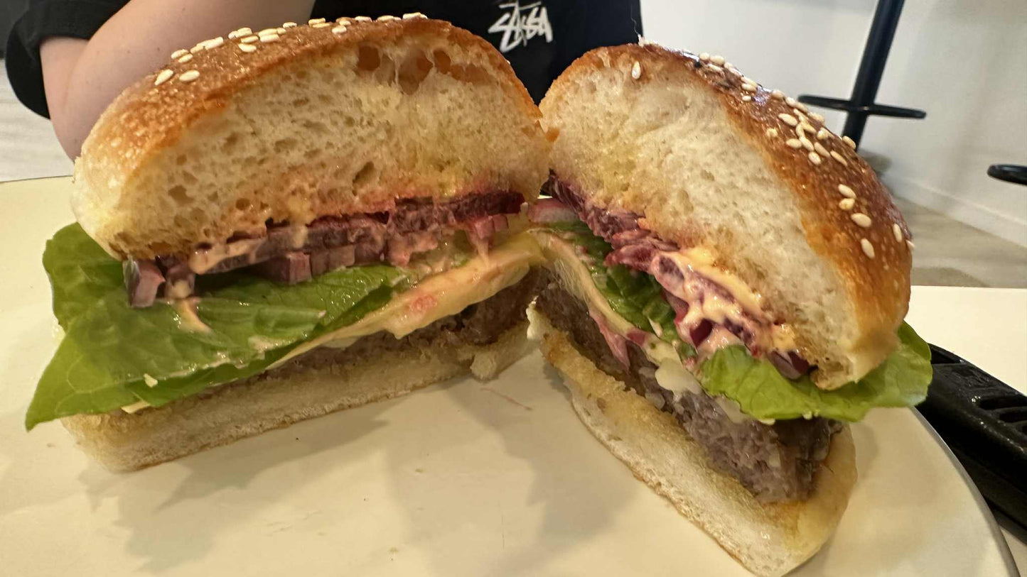 Sourdough burger buns