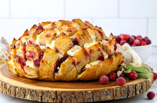 XMAS Brie, tart cranberry, orange & herb butter loaf!!