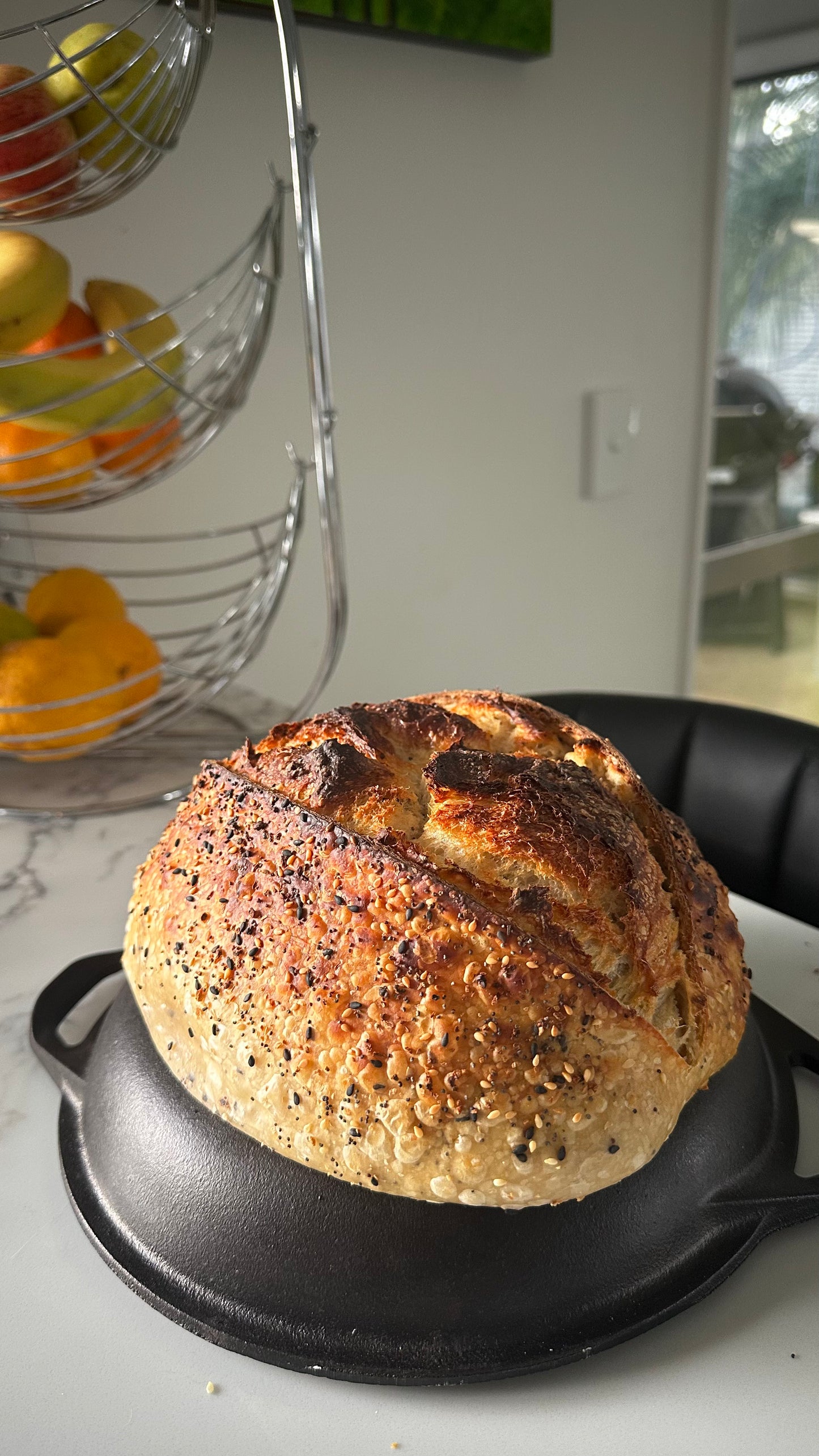 Everything bagel seasoning sourdough