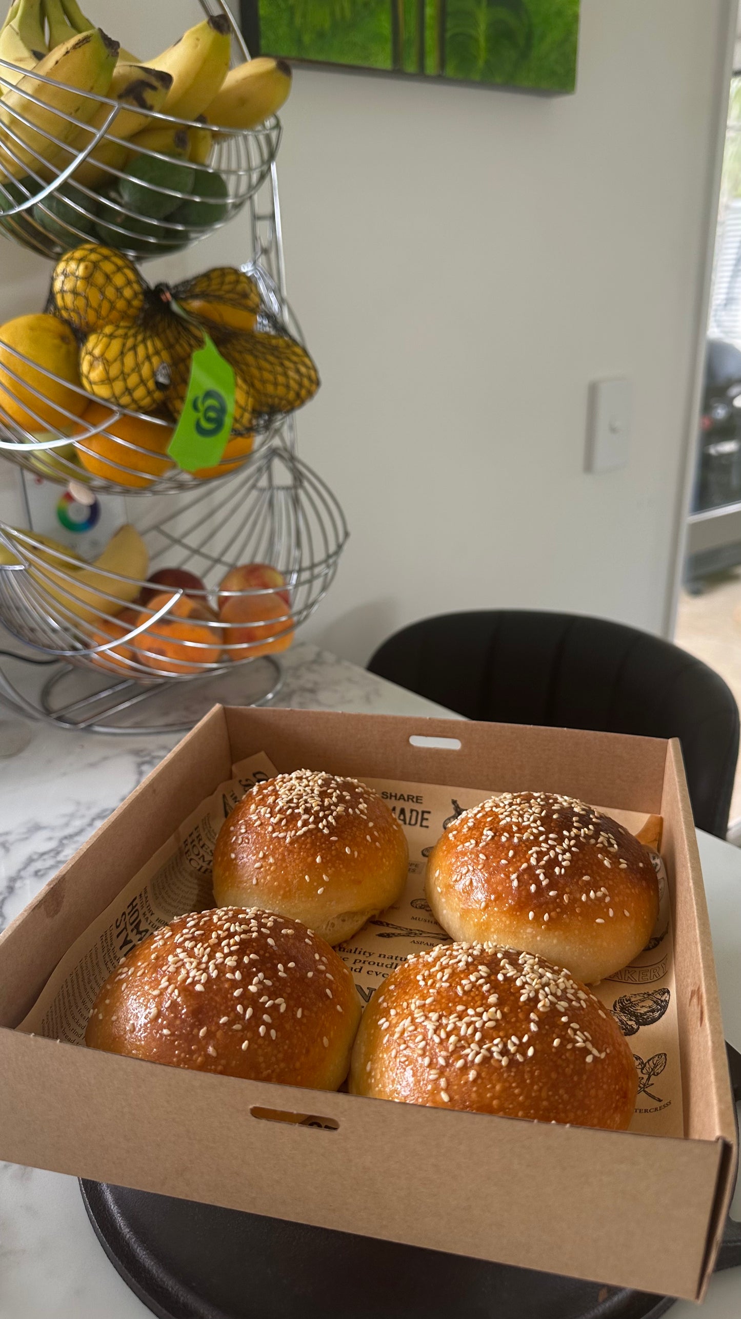 Sourdough burger buns