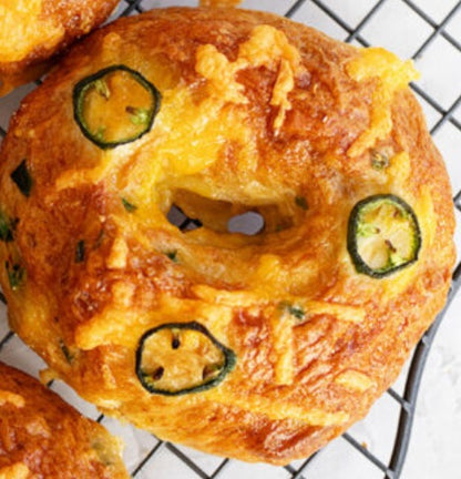 Jalapeno and cheese bagel