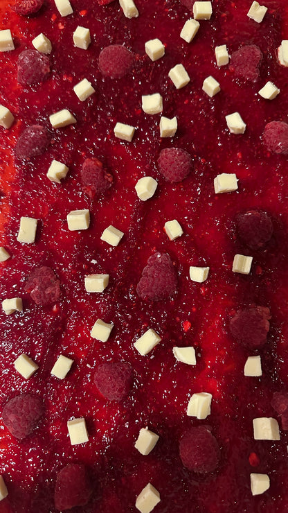 Sourdough brioche raspberry/white chocolate rolls