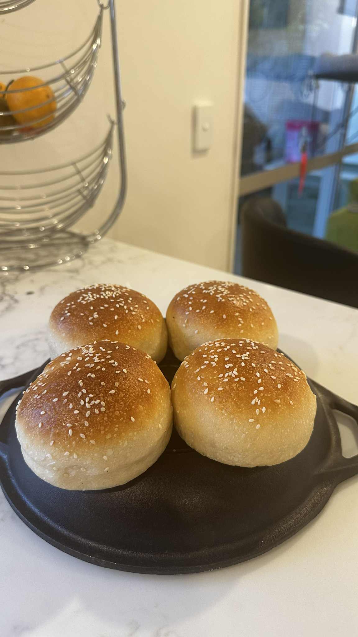 Sourdough burger buns