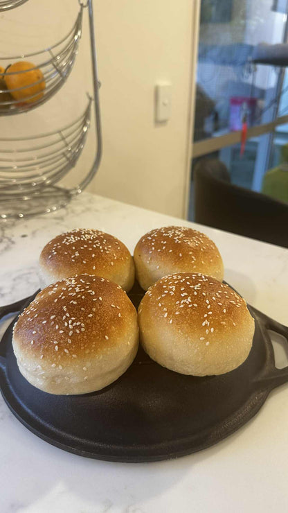 Sourdough burger buns