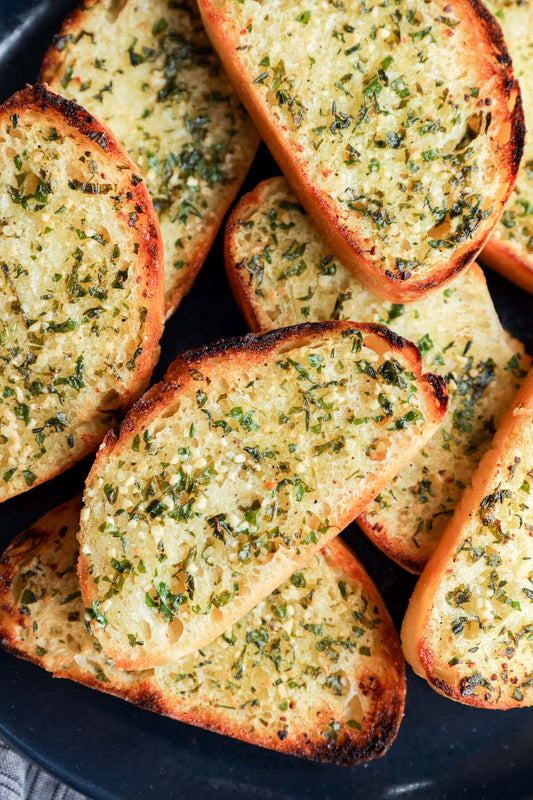 Sourdough roasted garlic bread