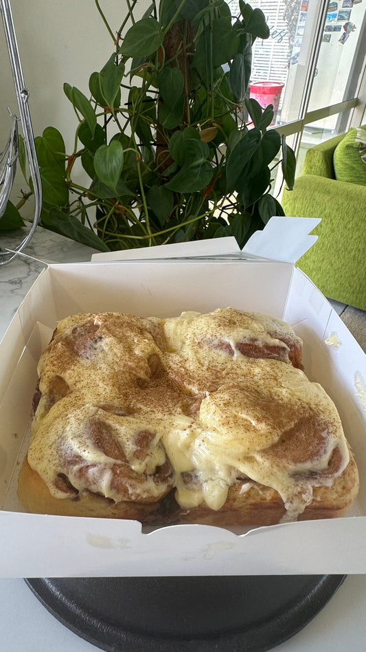 Sourdough brioche cinnamon rolls